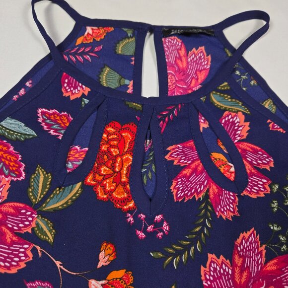 Papermoon Women’s Floral Keyhole Halter Top Boho Vacation Beach Size S - Picture 10 of 13